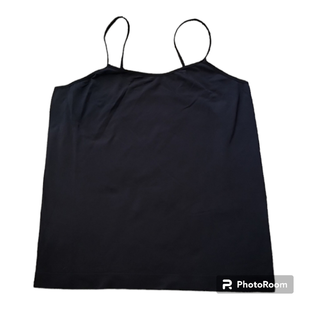 AugustMax camisole black 2X nylon very stretchy goth lagencore